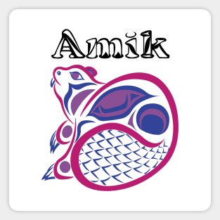 Amik (Beaver) Bisexual Pride Magnet